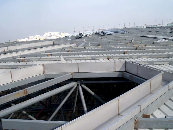 河东安吉县体育馆网架